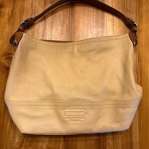 Coach Tan Leather Shoulder Bag
